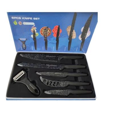 ZP international Set 5 Cutite Antibacteriene Inox cu strat Marmorat + Curatator Legume ZP-658