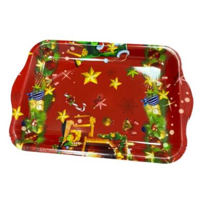 Tava Servire Dreptunghiulara decor Craciun 34x22.5CM SD70048